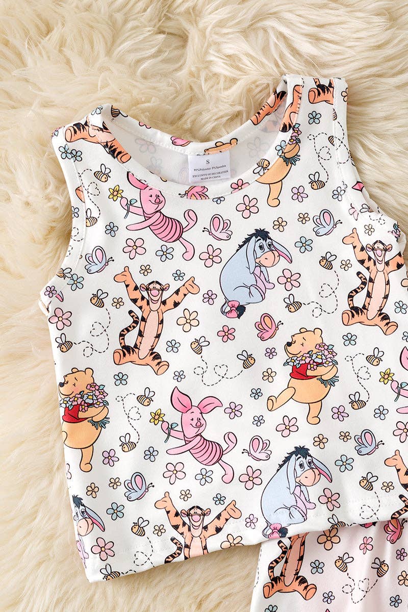 Kids Charm Online - Character printed top & skort. OFG52573 AMY