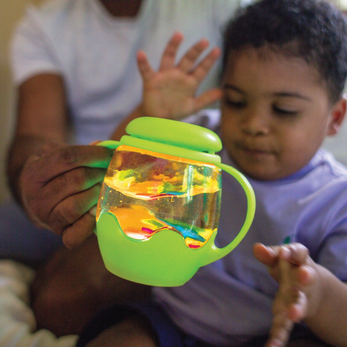 Glo Pals - Glo Pals Mini Sensory Jar and Silicone Fun Filler Bundle - Green