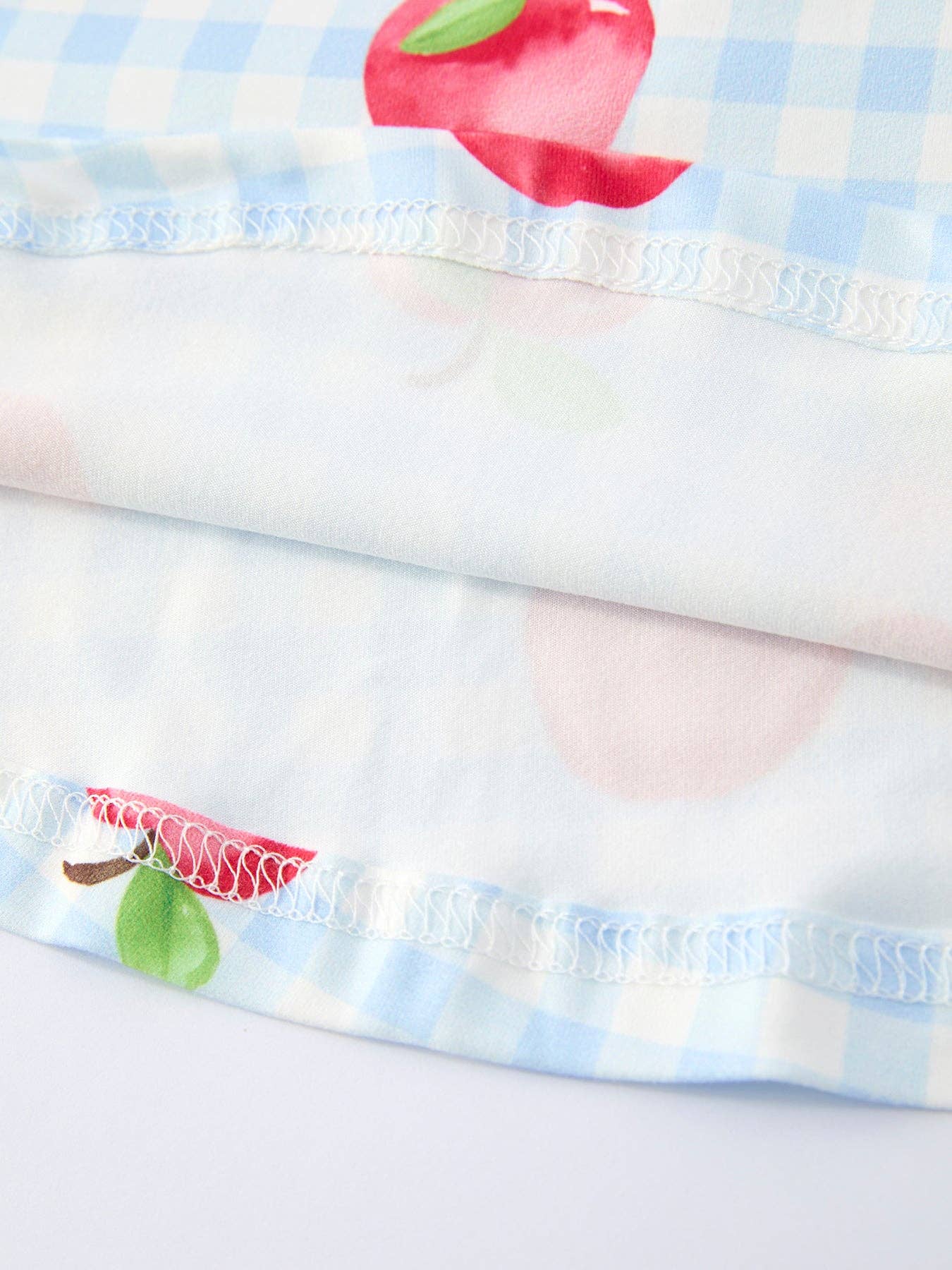 Rylee Faith Designs - Back to School Apple Plaid Girls Dress Short Sleeve