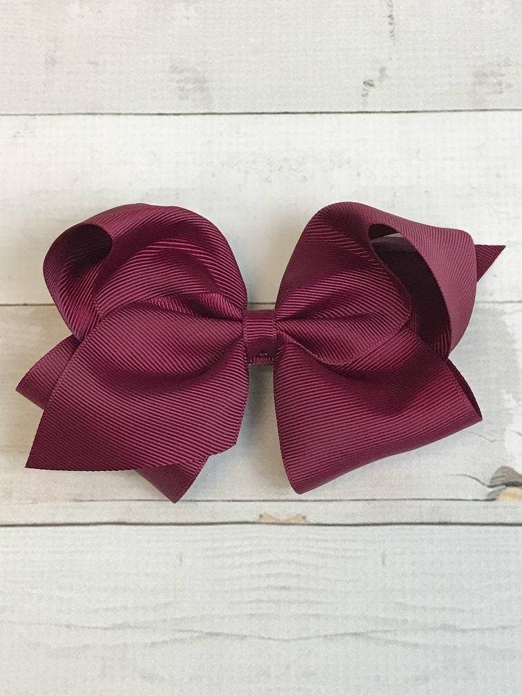 Classic Oversized Grosgrain Hair Bow - Alligator Clip