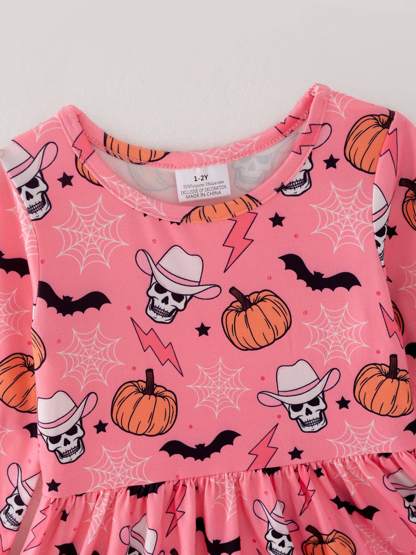 Halloween Girls Print Dress