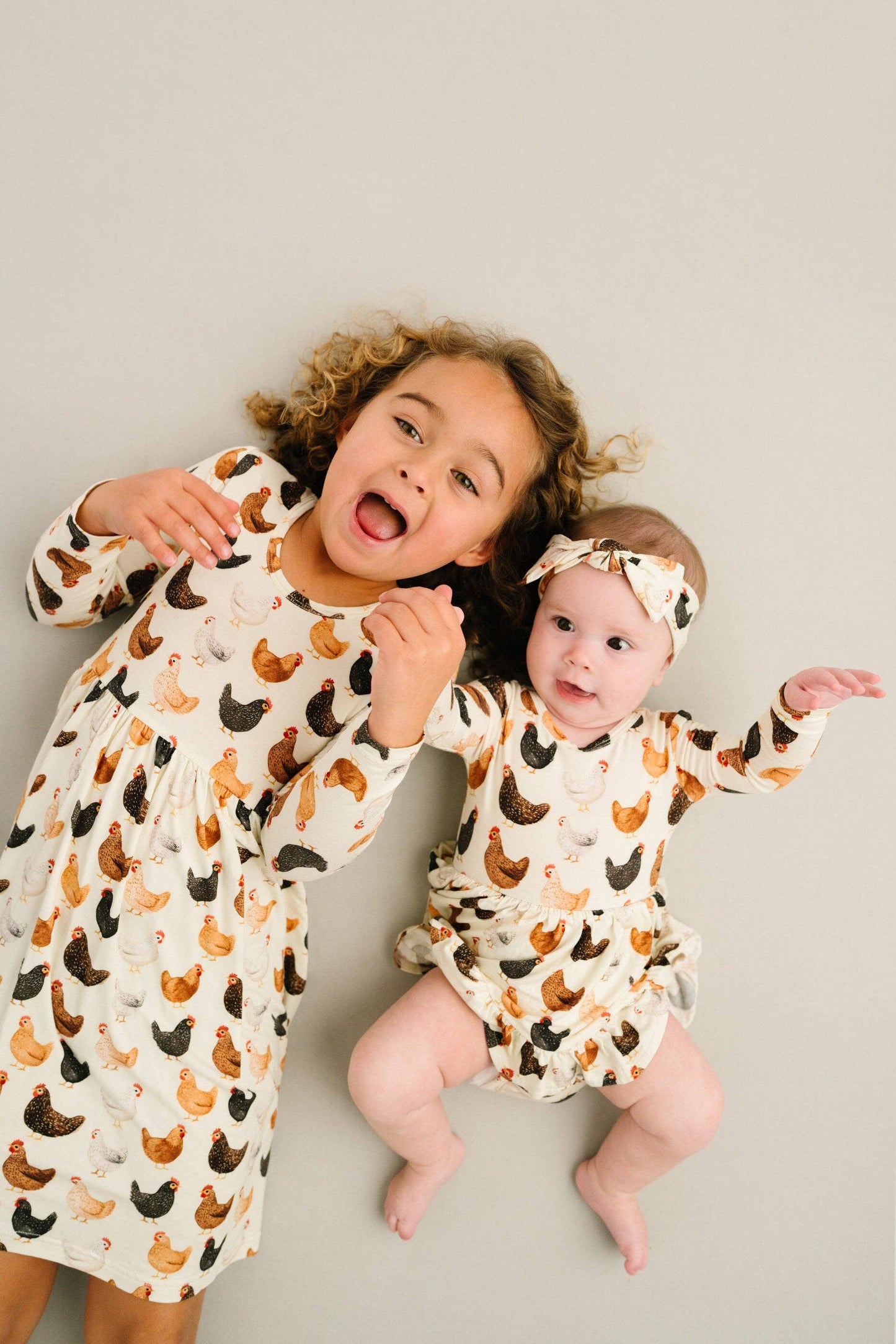 Little One Shop - Backyard Chickens Bamboo Dress