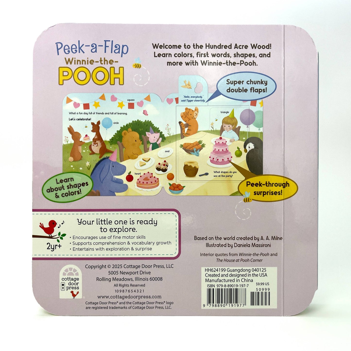 Cottage Door Press - Peek-a-Flap Winnie-the-Pooh Novelty Board Book