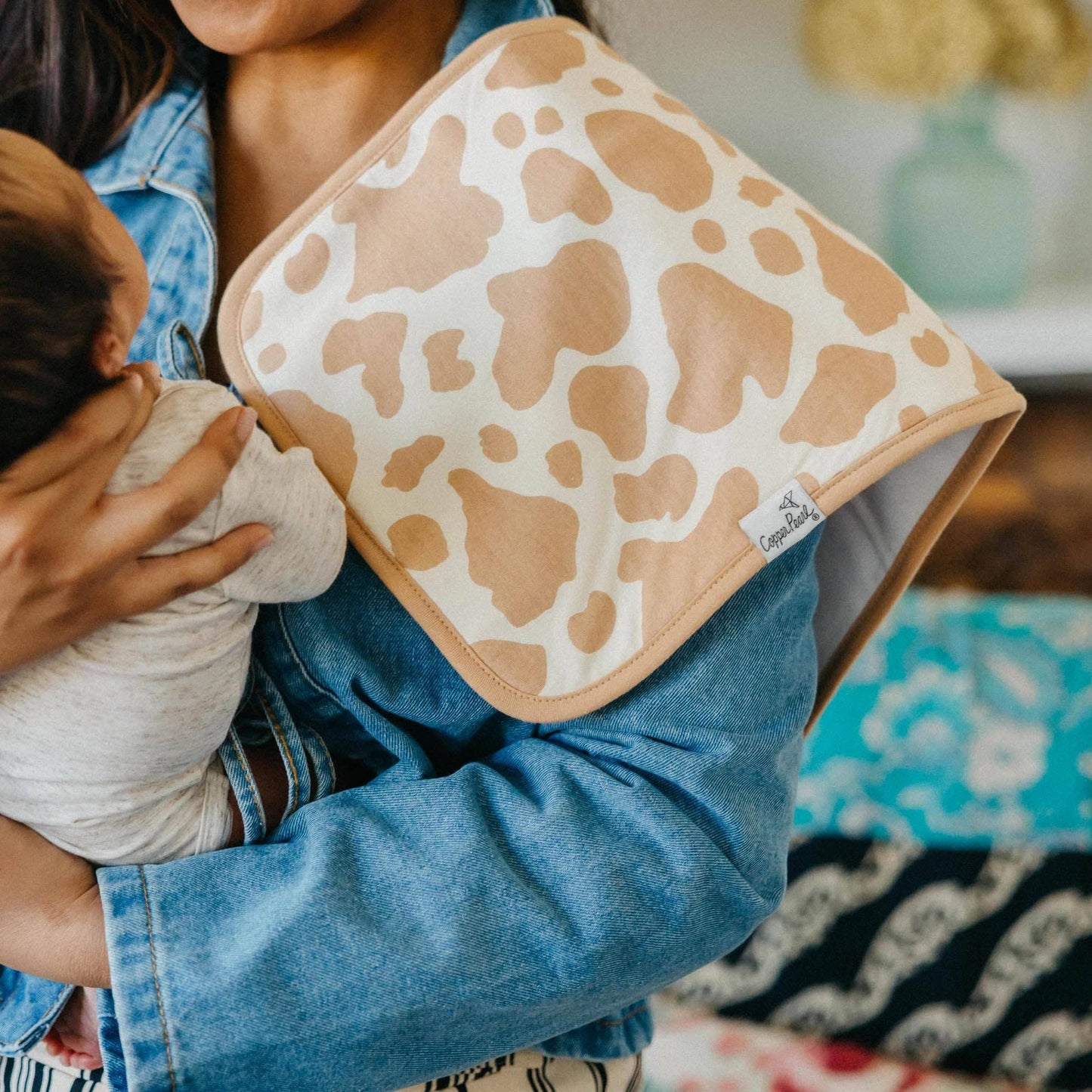 Copper Pearl - 3 Pack Premium Burp Cloths - Boone
