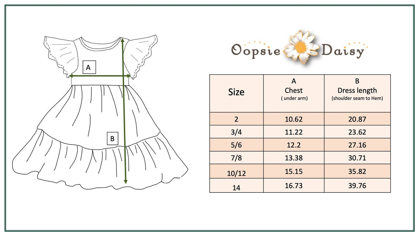 Emmy Dainty Pastel Floral Flutter Sleeve Twirl Dress
