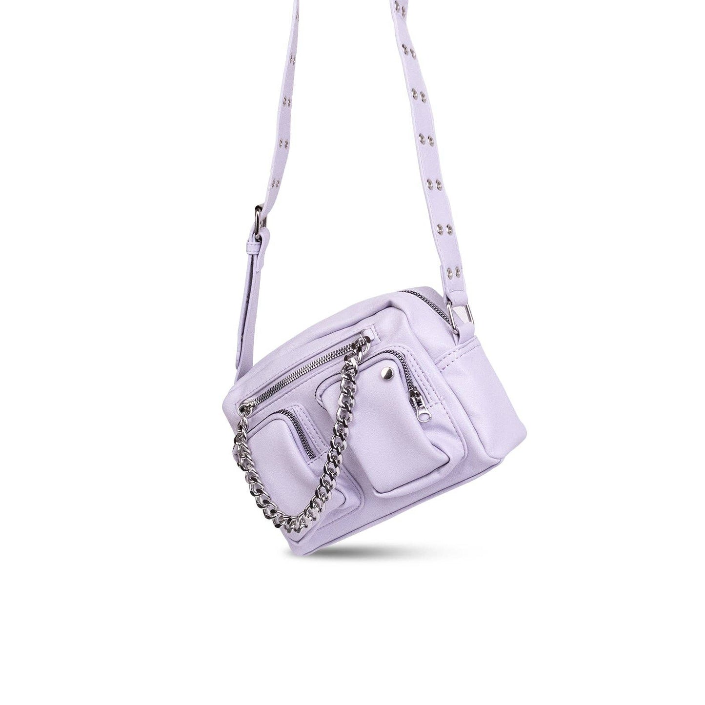 Lavender Crossbody Bag with Chain