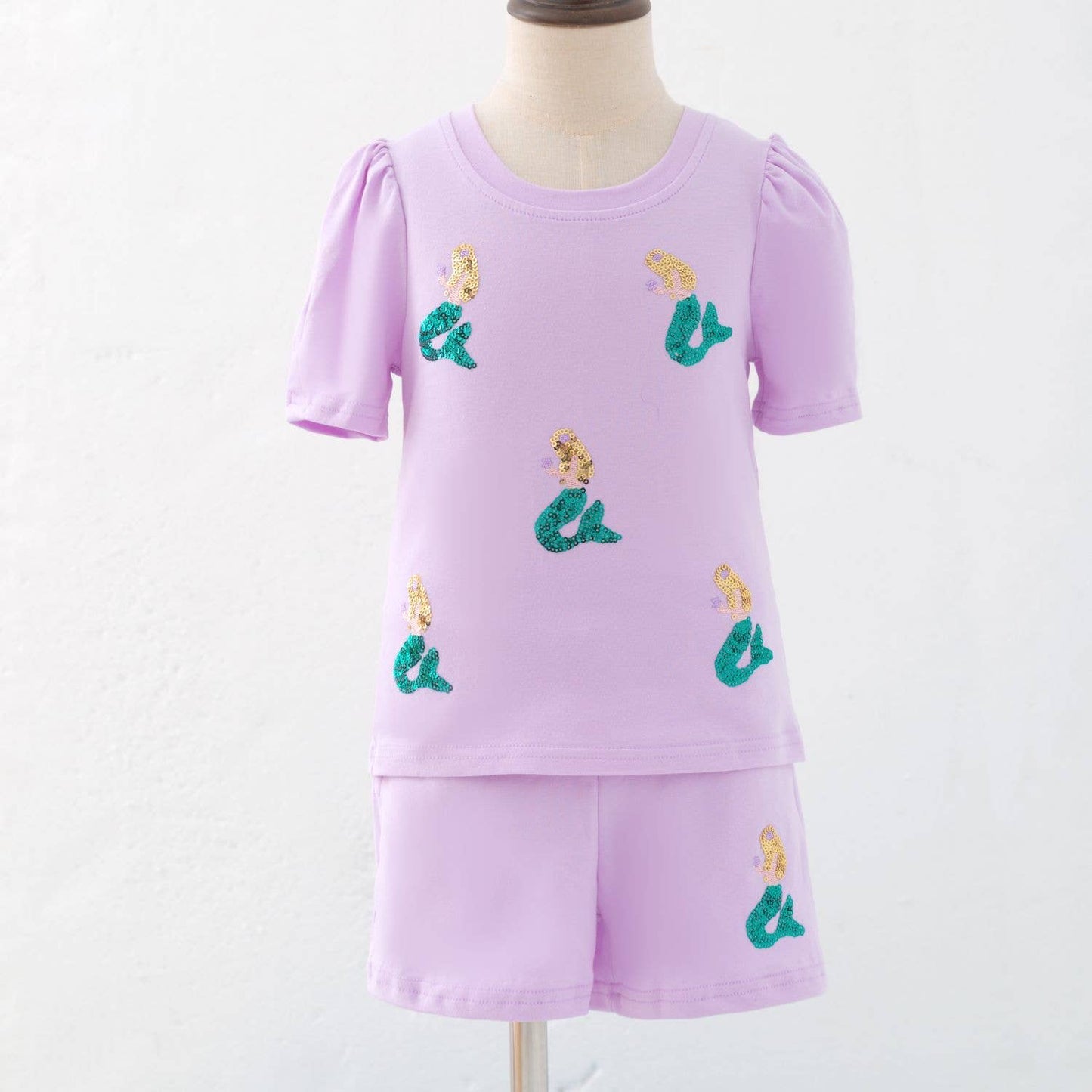 Mermaid Sequin Girls Set