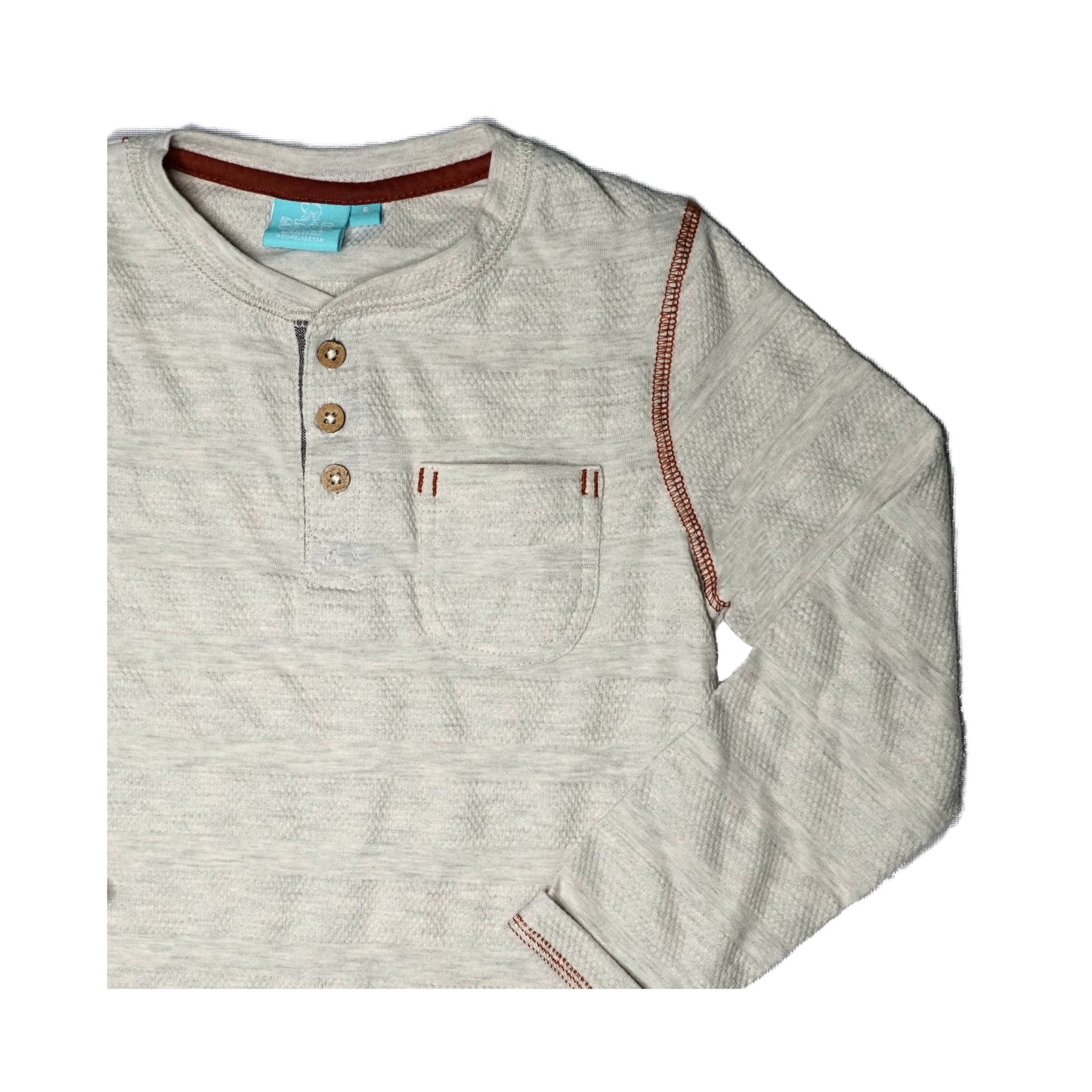 Bear Camp - Textured Stripe Henley - Toddler & Small Boys