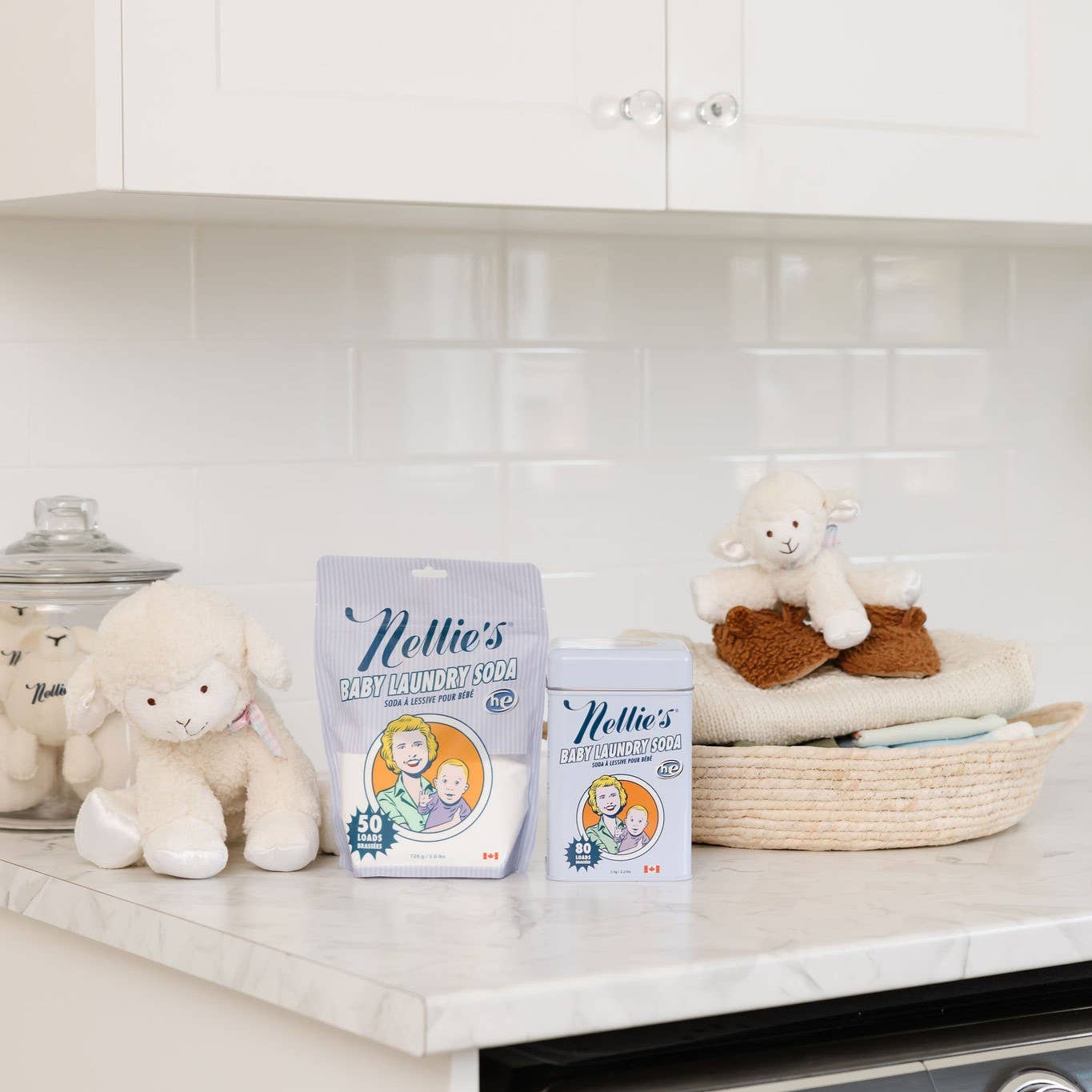 Nellie's Clean - Baby Laundry Soda - Powder Detergent - 50 Load Pouch
