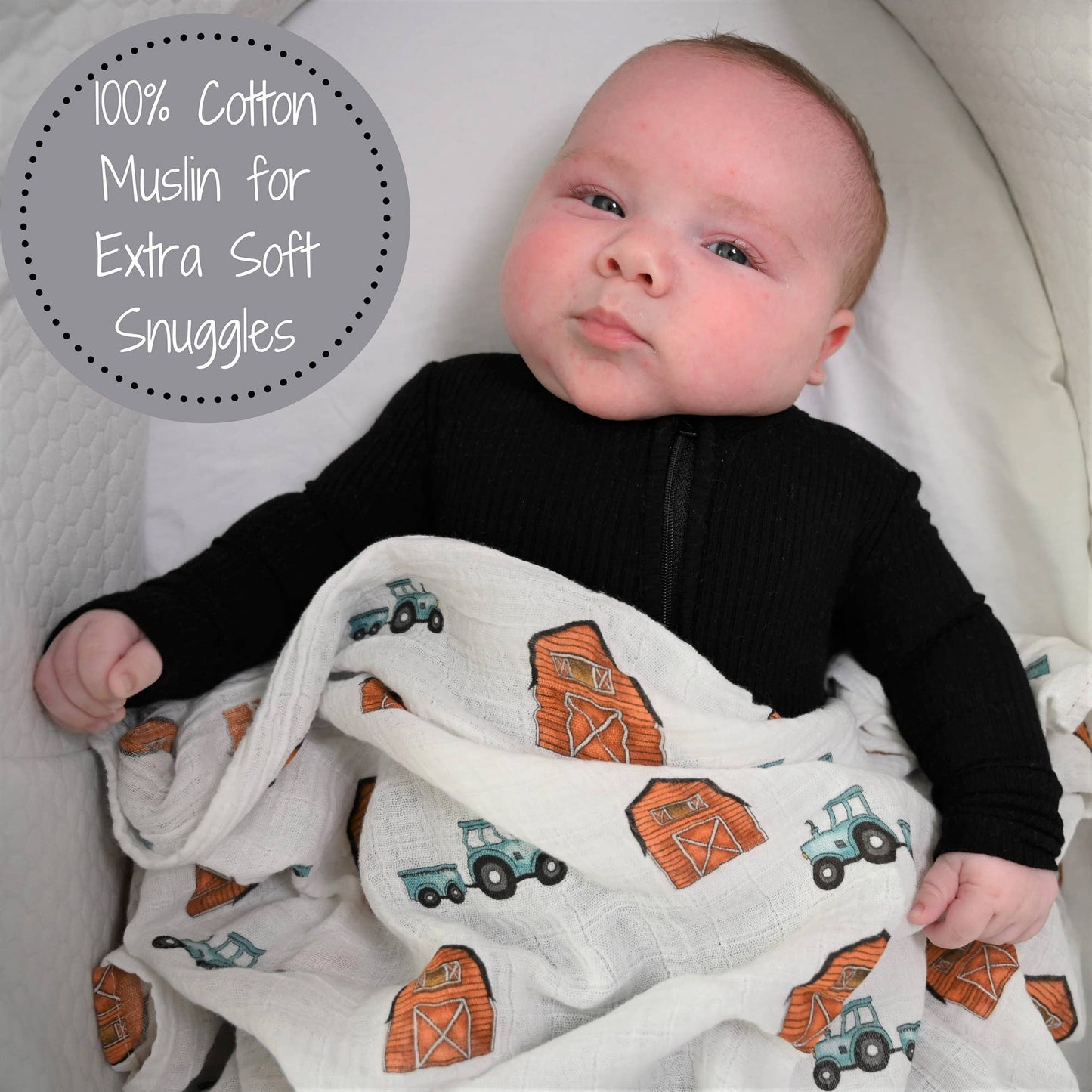 LollyBanks - How We Roll Baby Swaddle Blanket