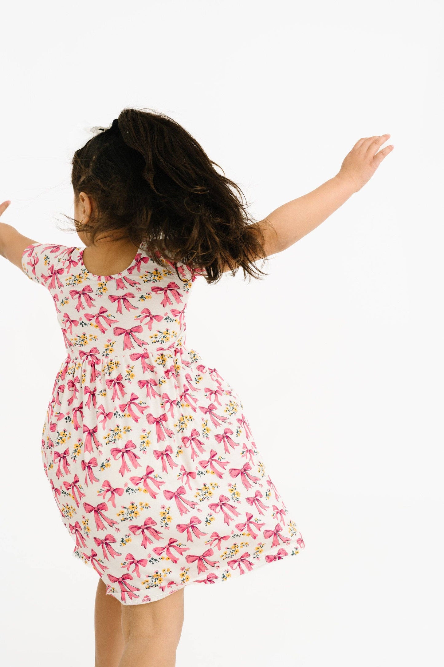 Bloom Bows Short Sleeve Bamboo Dress