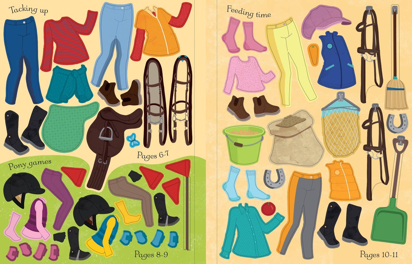 HarperCollins - Sticker Dolly Dressing At the Stables: Usborne