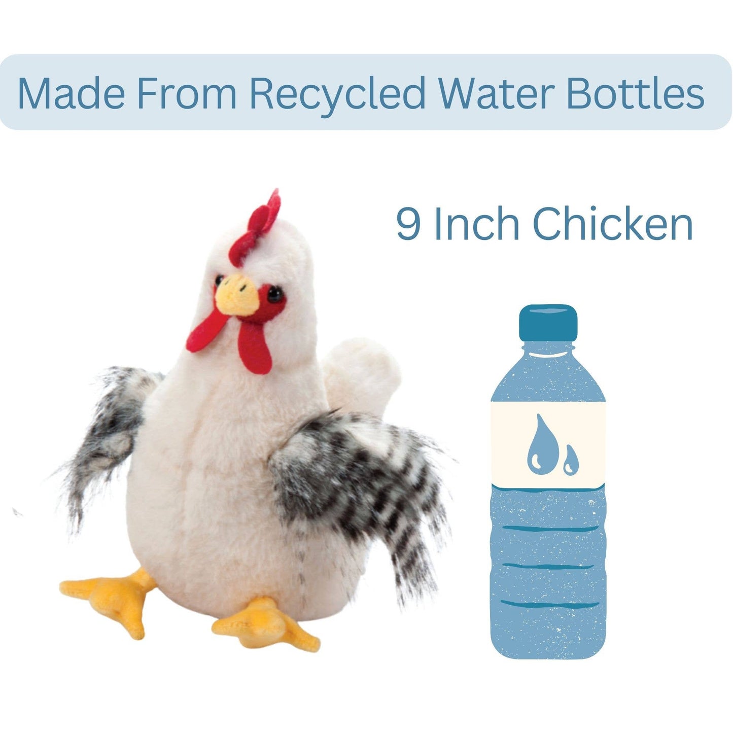 The Petting Zoo - 9" (19cm) Wild Onez Chicken White
