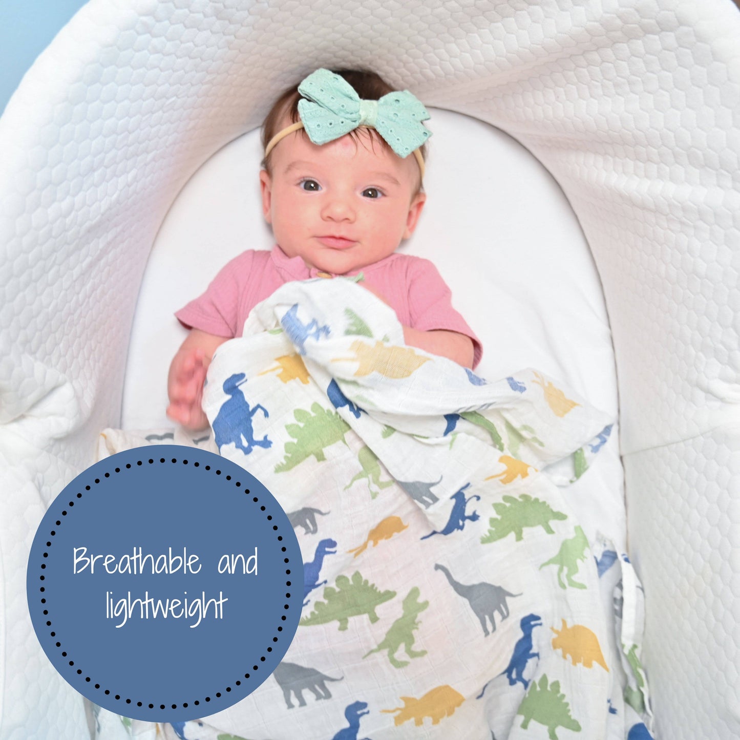 LollyBanks - Rawr-Some Baby Muslin Cotton Blanket