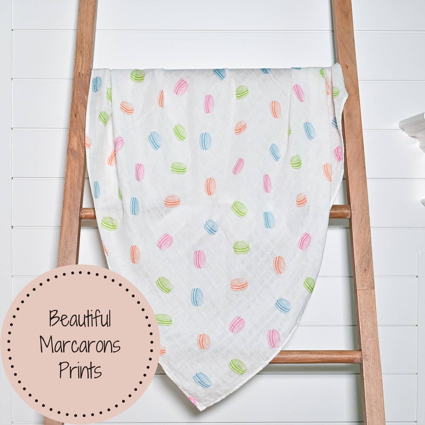Le Macaron Baby Swaddle Blanket