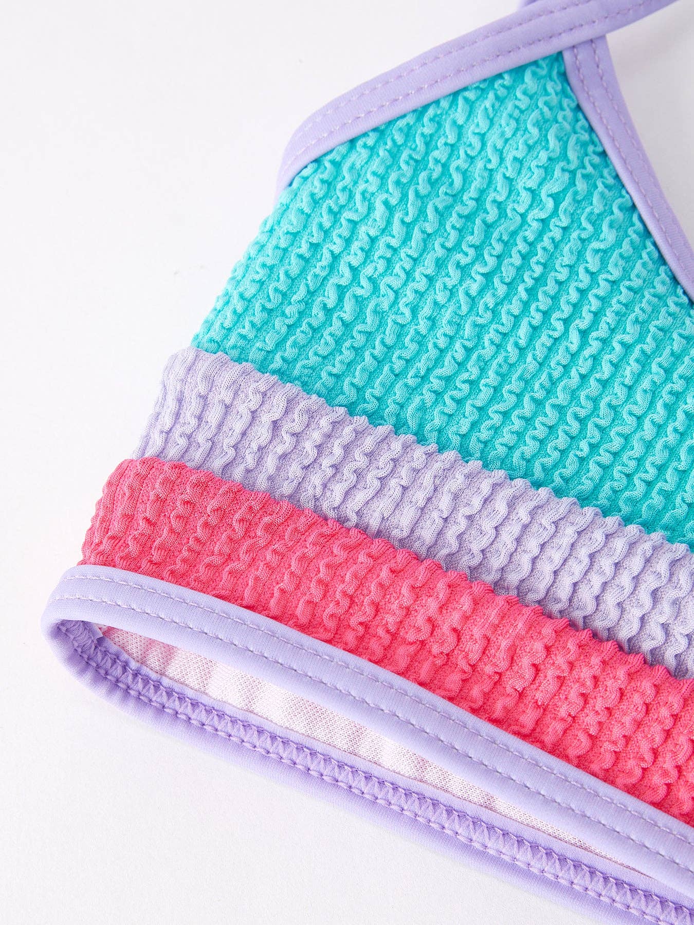 Rylee Faith Designs - "Blue and Red Stripes" Kid's Swimsuit