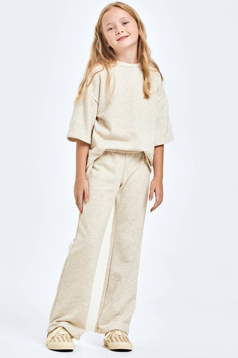 Cotton French Terry Top and Pants Set