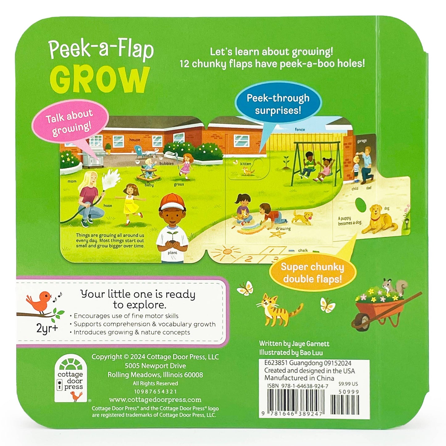 Cottage Door Press - GROW Lift-a-Flap Board Book