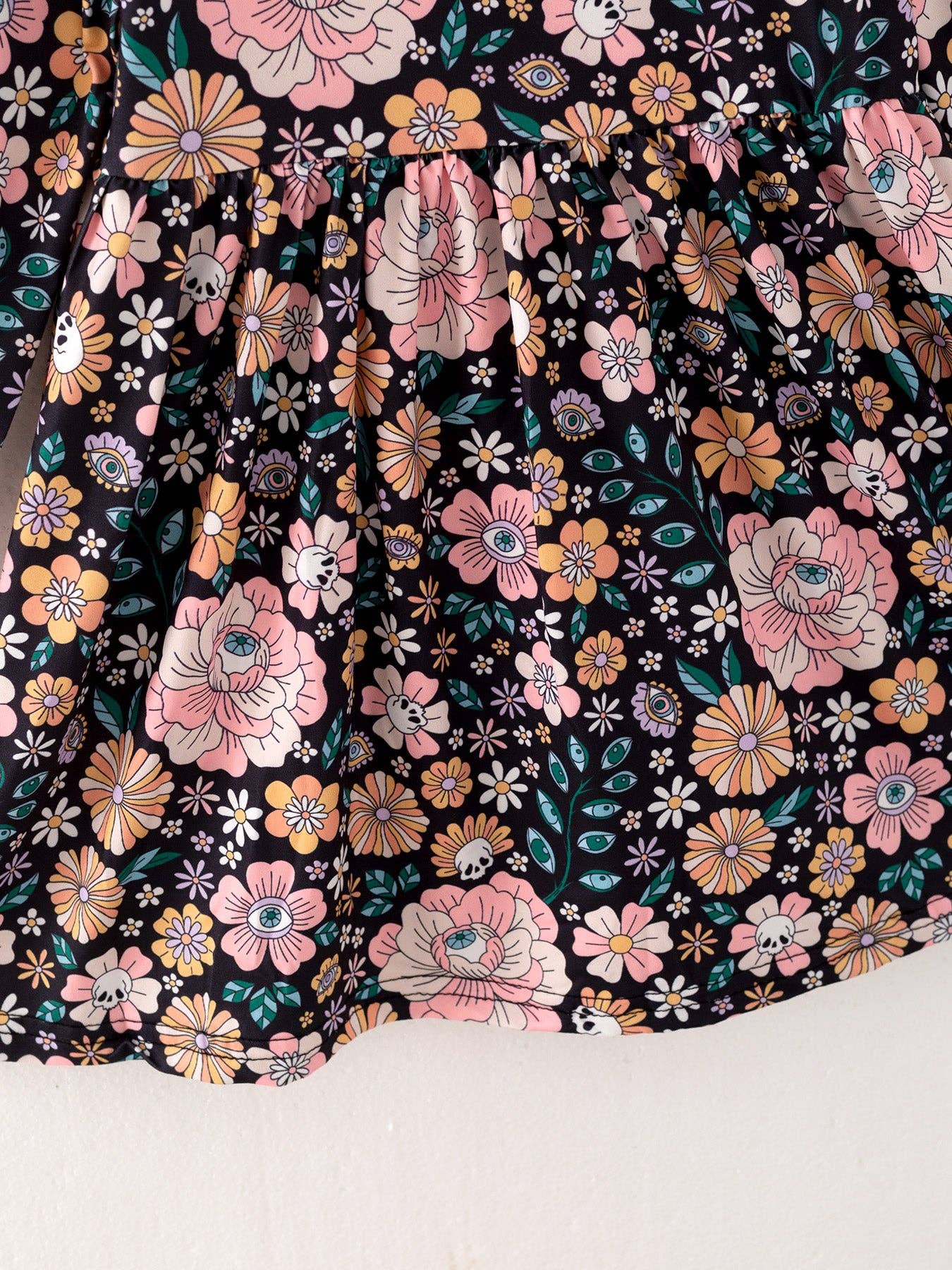Girls HalloweenFloral Print Dress