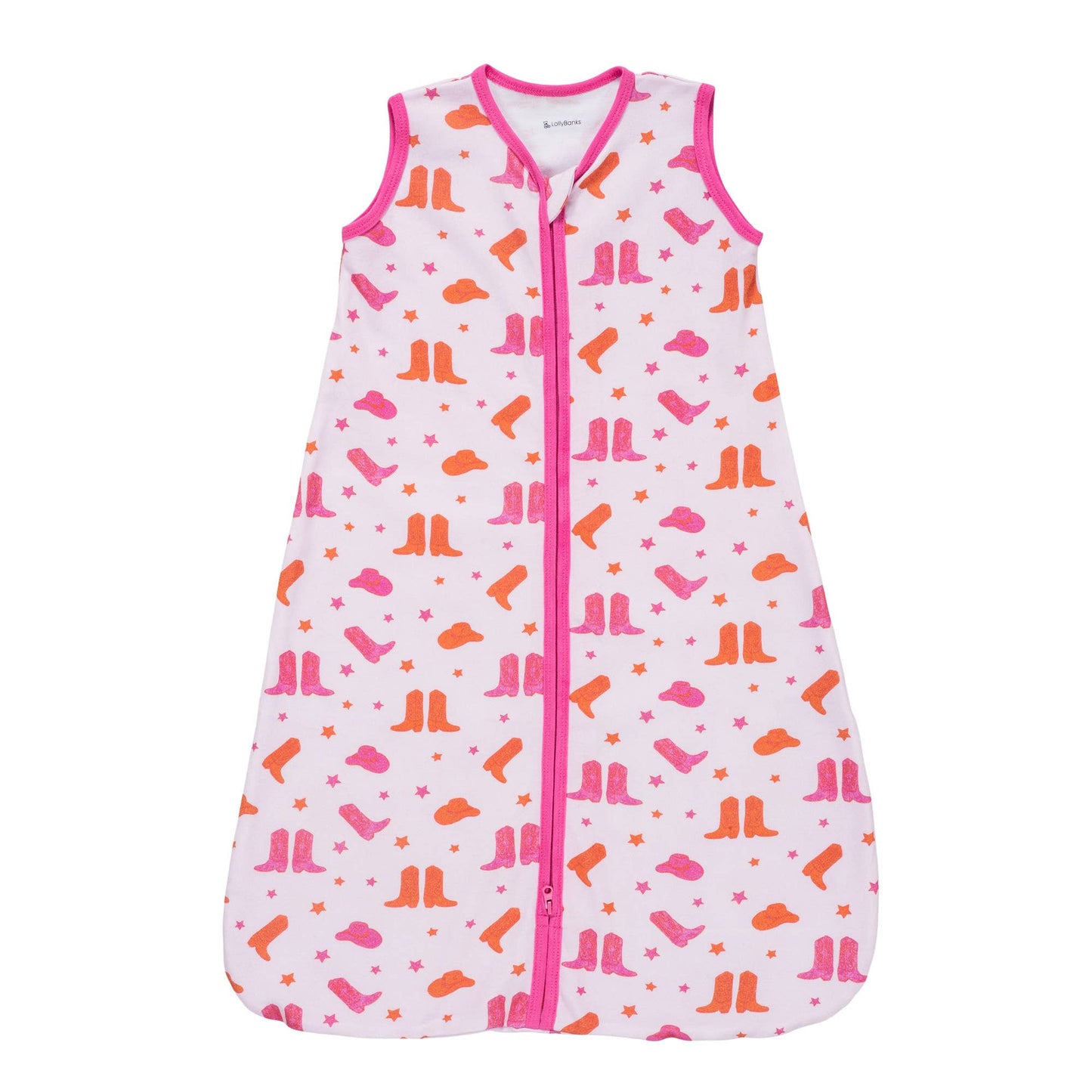 LollyBanks - Life is Better in Pink Boots Baby Girl Sleep Sack