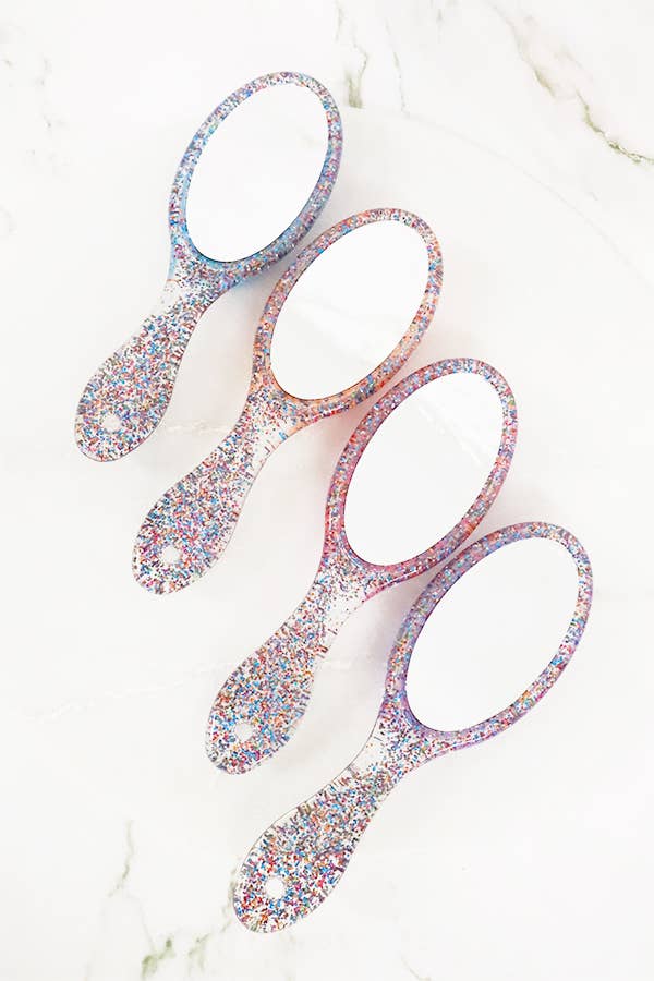 Hair Brush with Mirror Set