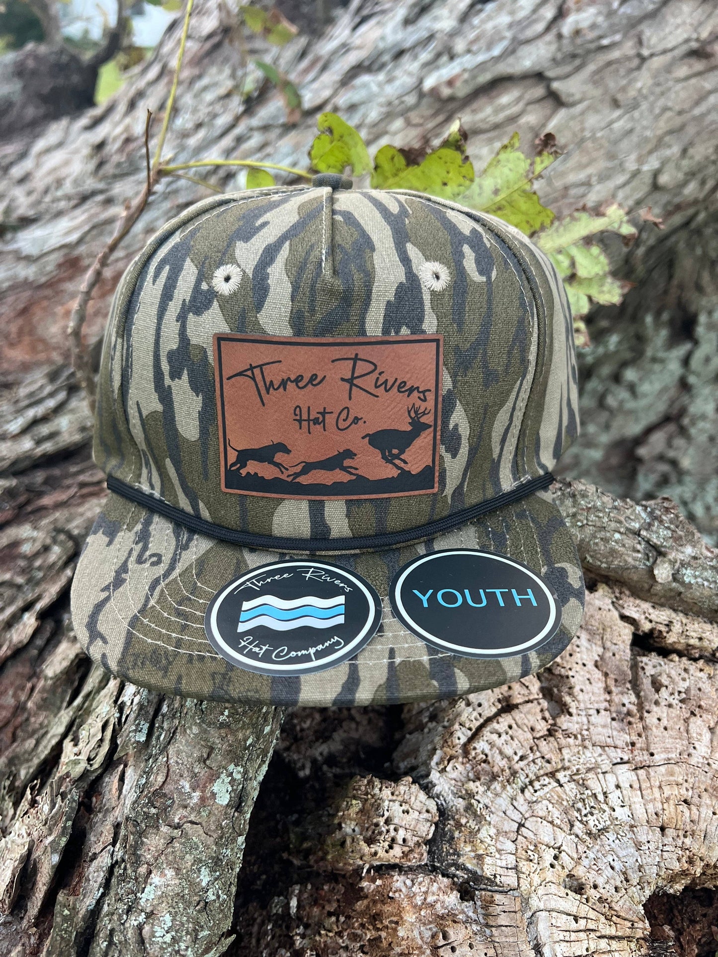 Three Rivers Hat Co. - YOUTH - Deer Dog Hunting - Camo Rope Hat - Lost Hat Co.