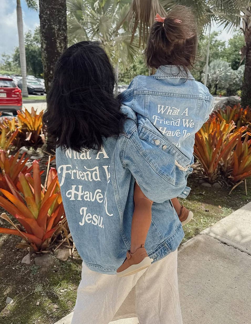 Elevated Faith - What a Friend in Jesus Kids Denim Jacket