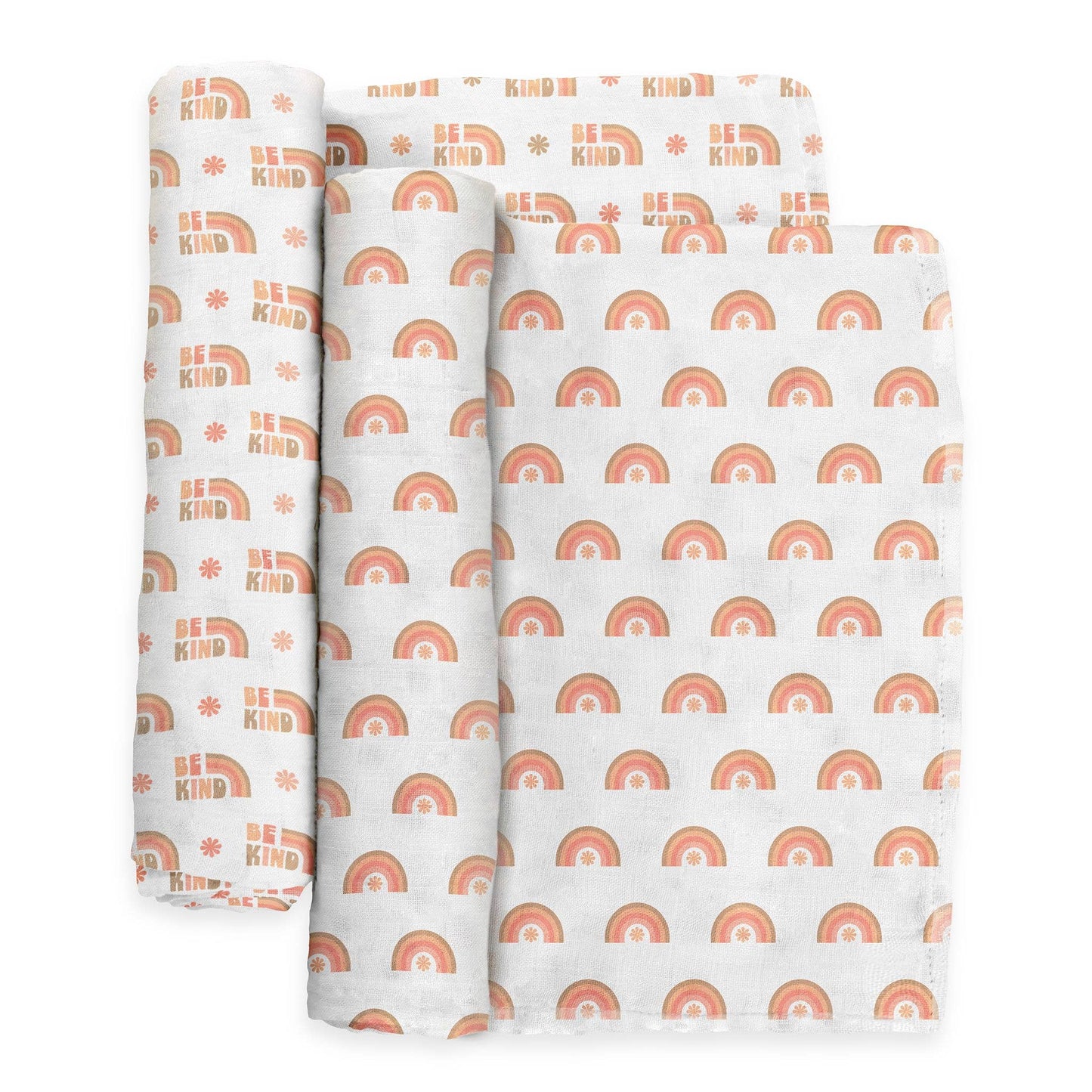 JuJuBe - Swaddle Blanket Set Be Kind Rainbows