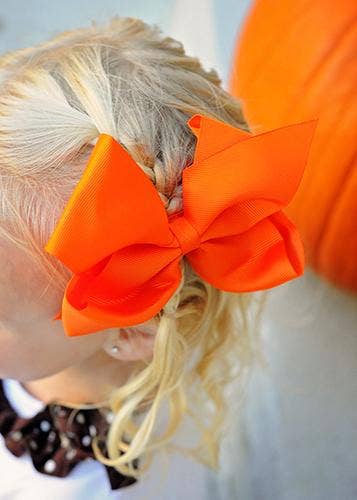 Classic Oversized Grosgrain Hair Bow - Alligator Clip