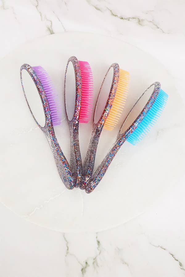 Hair Brush with Mirror Set