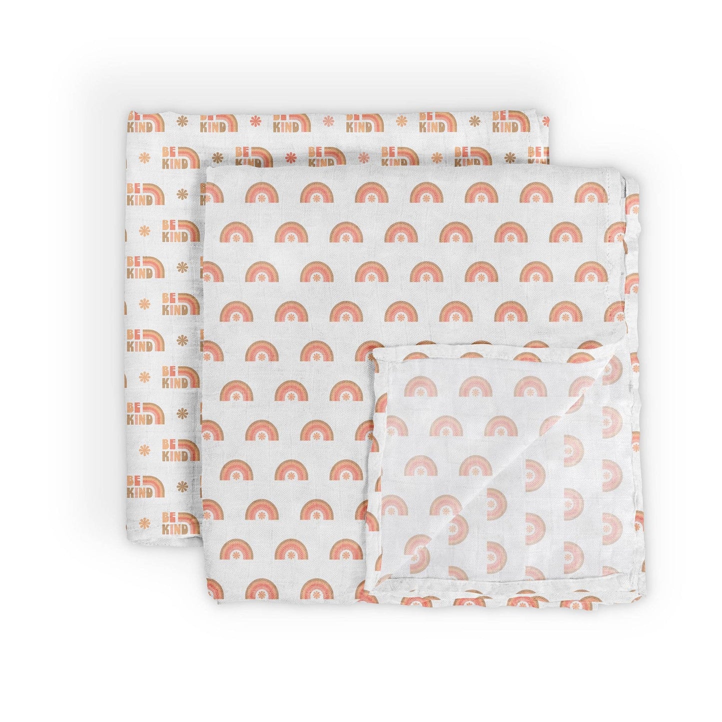 JuJuBe - Swaddle Blanket Set Be Kind Rainbows