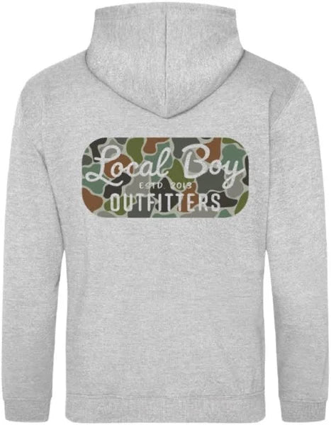 Retro Patch Grey Hoodie