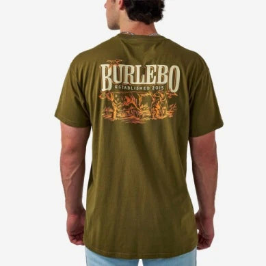 YOUTH SHORT SLEEVE TEE - HUNTING DOGS - HUNTER GREEN