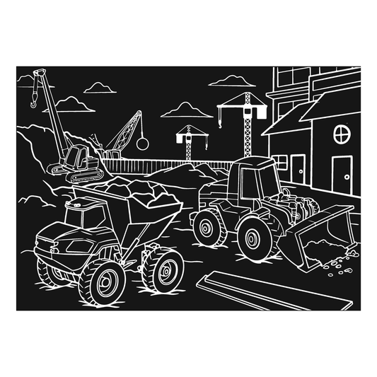 Coloring Placemat Construction 12x17