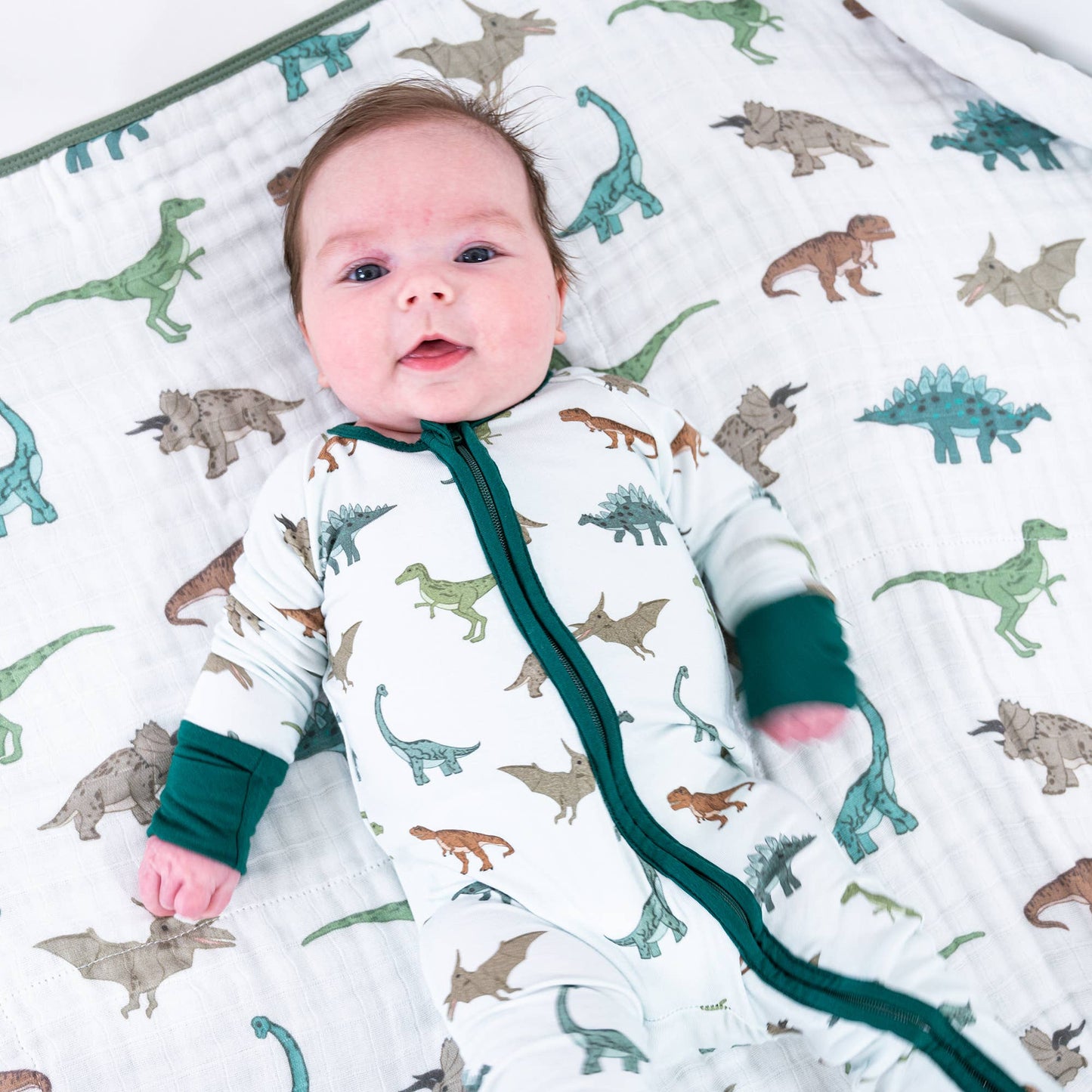 LollyBanks - Dinosaur Baby Bamboo Pajamas
