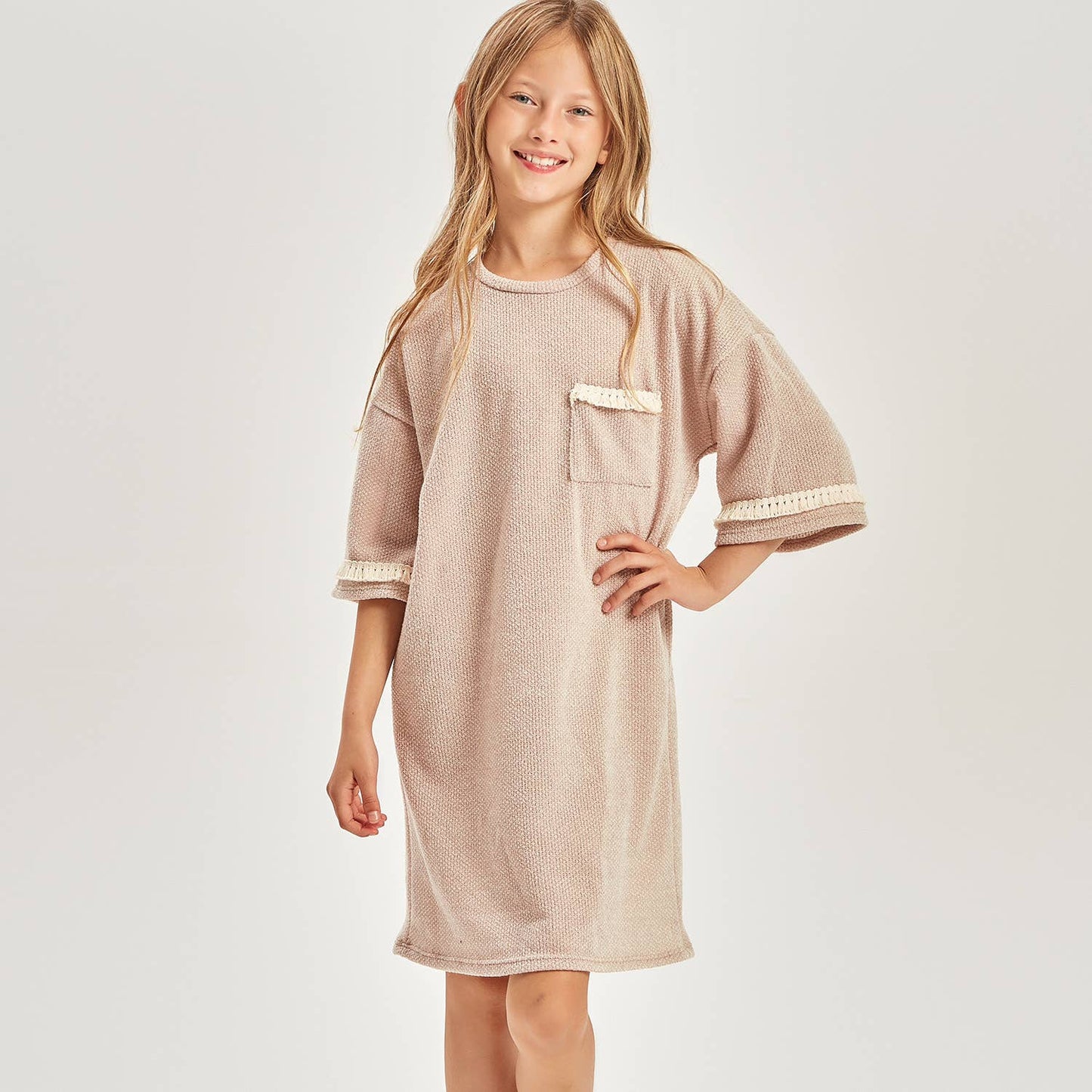 Tasseled Chunky Sweater Dress