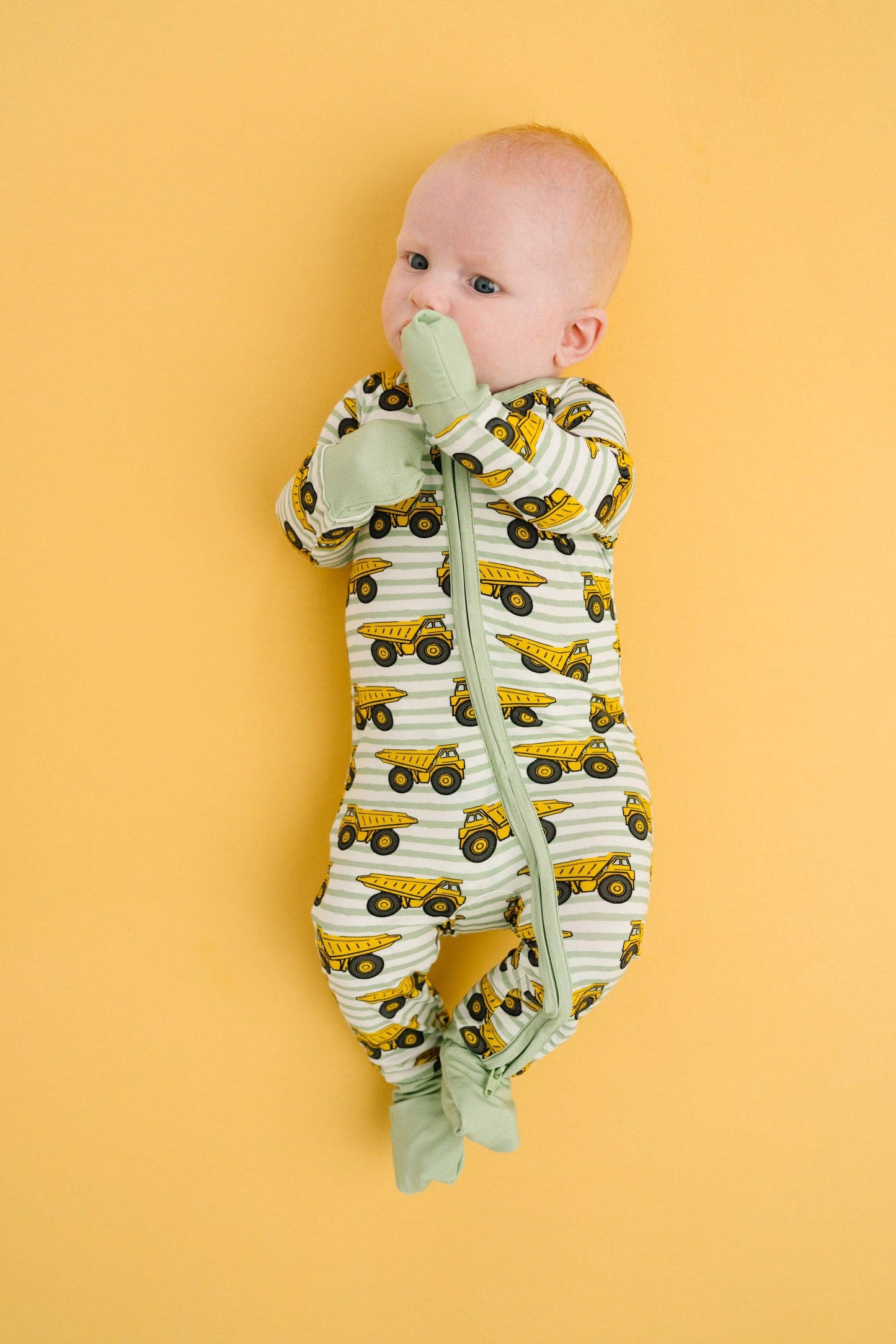 Little One Shop - Dump Trucks Bamboo Sleeper