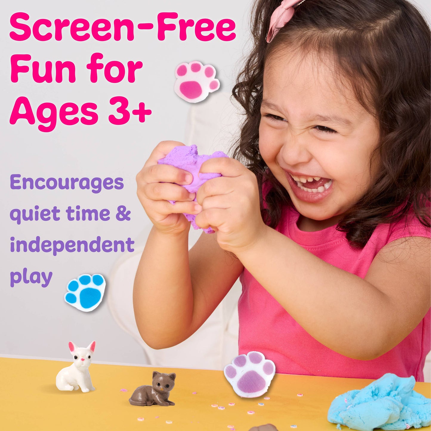 Faber-Castell / Creativity for Kids - Sensory Mini Play Kit Jar with Cloud Clay: Pets Theme