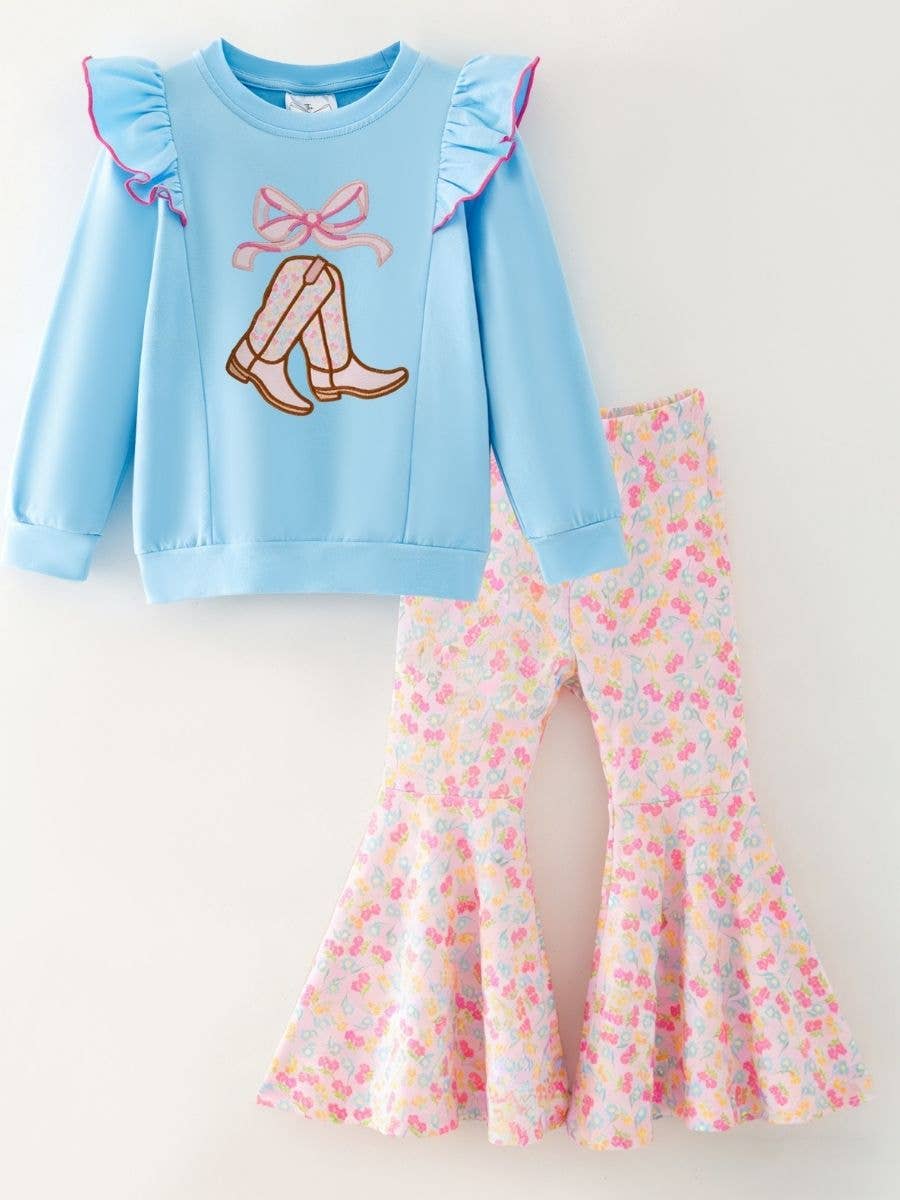 The Hair Bow Company - Boots and Bows Western Bell Bottom Set