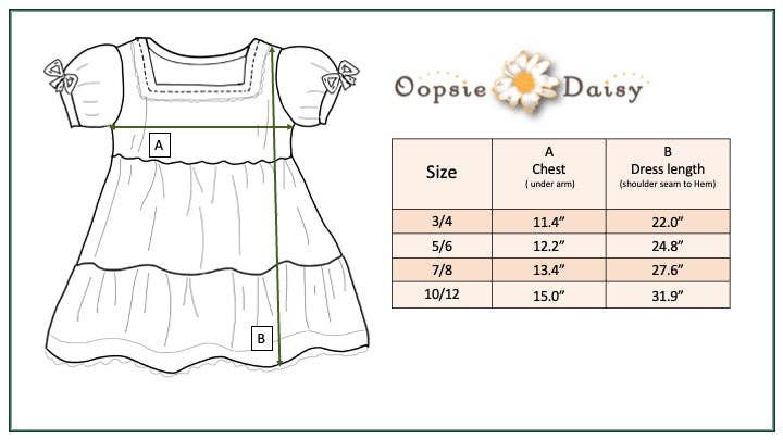 Kids Pink & Blue Lace Tiered Square Neck Spring Summer Dress