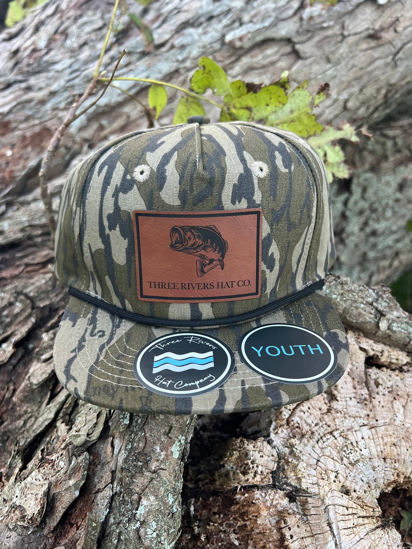 Three Rivers Hat Co. - YOUTH/KIDS - Bass Fishing - Camo Rope Hat - Lost Hat Co.