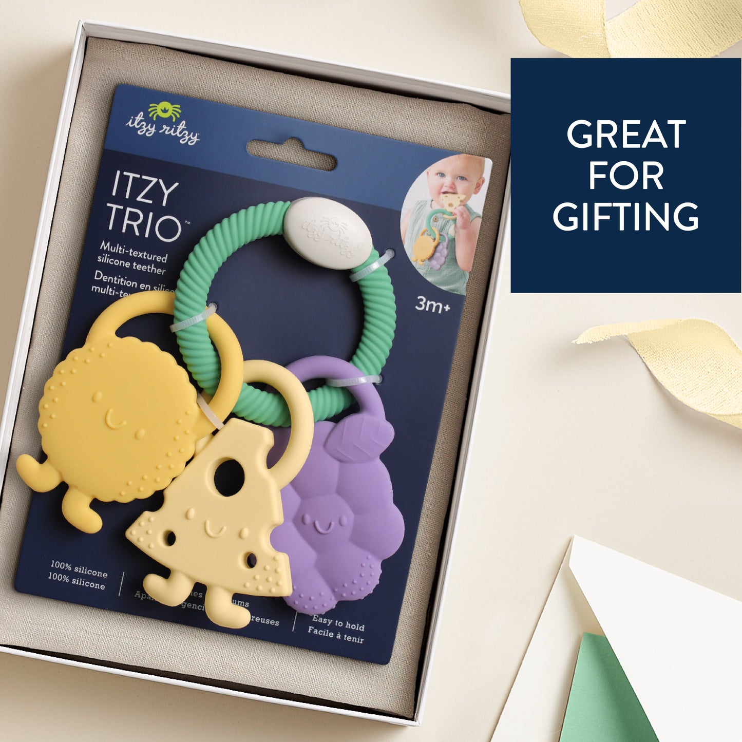 Itzy Ritzy - *NEW* Itzy Trio™ Multi-textured Silicone Teether Charcuterie