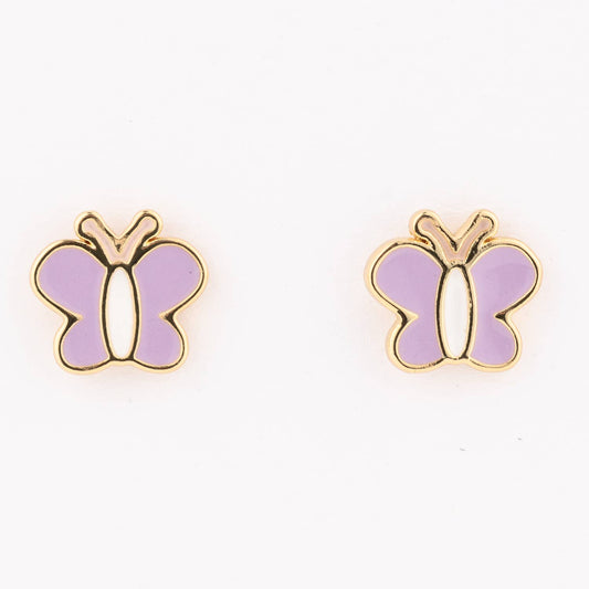 Michelle McDowell - Earrings Luxe Purple Butterfly