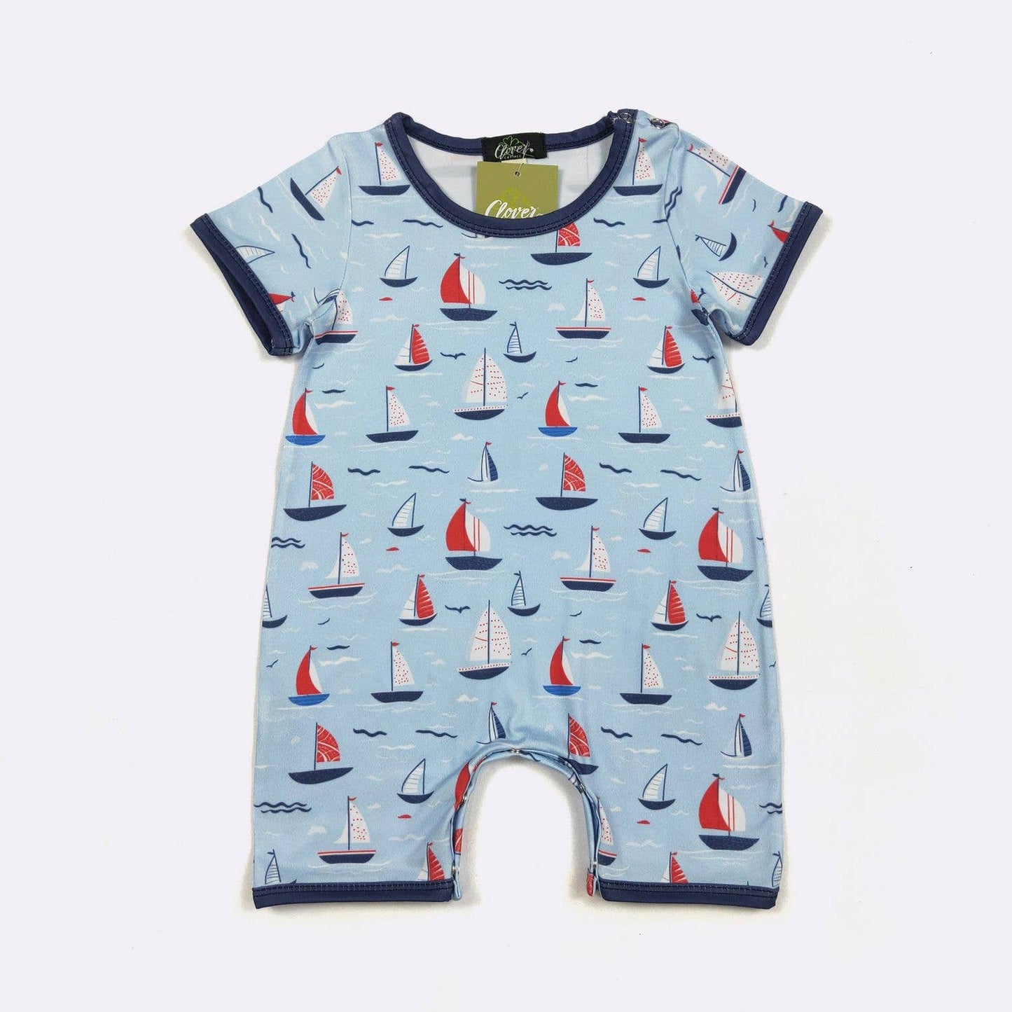 Sail Away Boy Romper