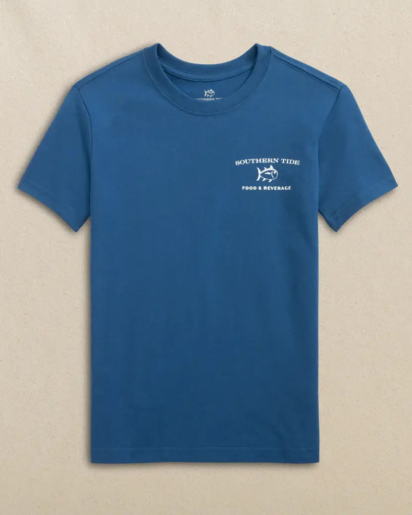 Southern Tide - Y SS Skipjack Food and Beverage Cart Tee