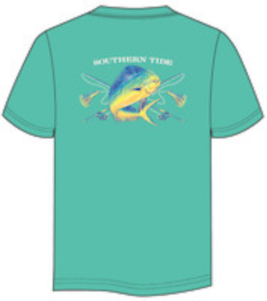Southern Tide - M SS Mahi Deep Sea Fishing T-shirt