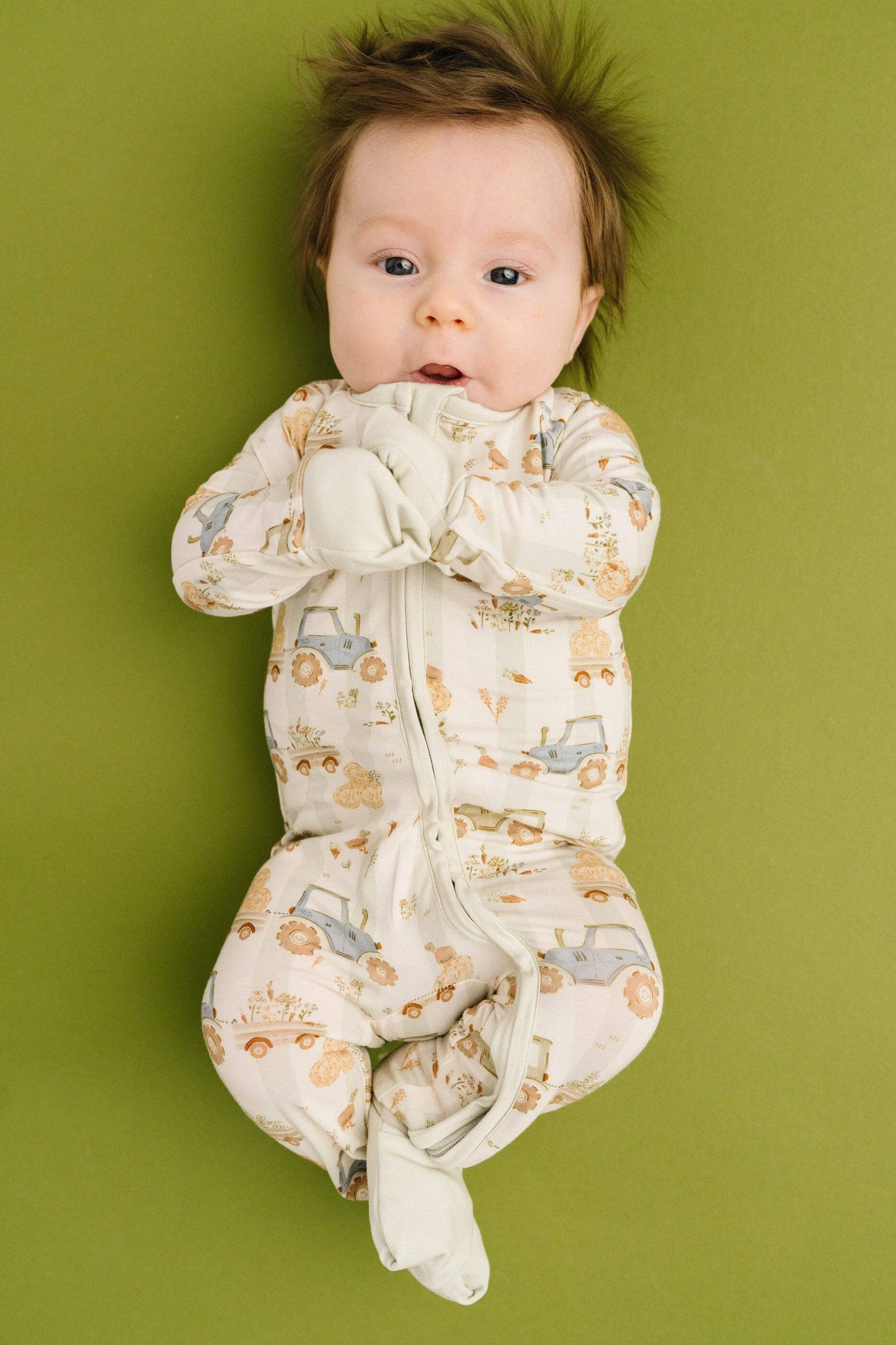 Little One Shop - Tractor Trails Bamboo Sleeper