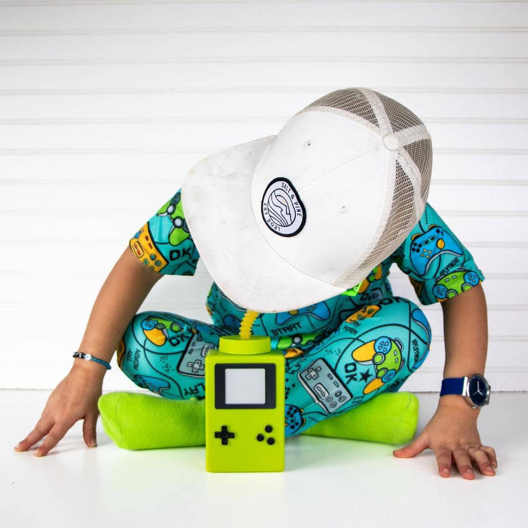Boys 2-Piece Pajamas - Turquoise Video Games