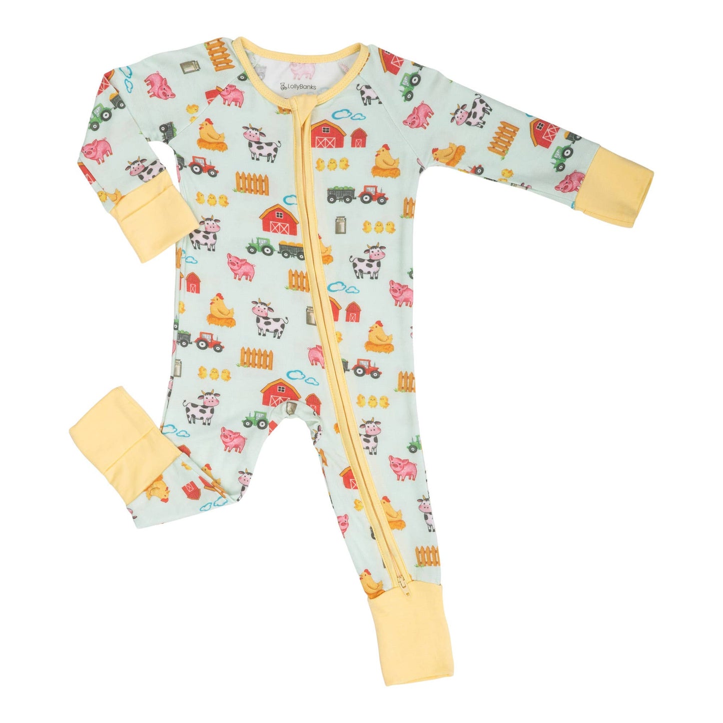 LollyBanks - Little Barnyard Baby Bamboo Pajamas