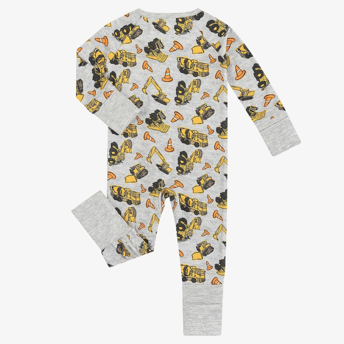 FancyPrince - Excavator Pattern Bamboo Viscose Zippy Romper